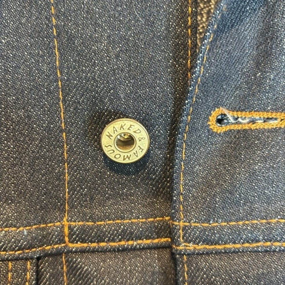 Frank &Oak X Naked &famous men’s selvedge denim jacket size medium